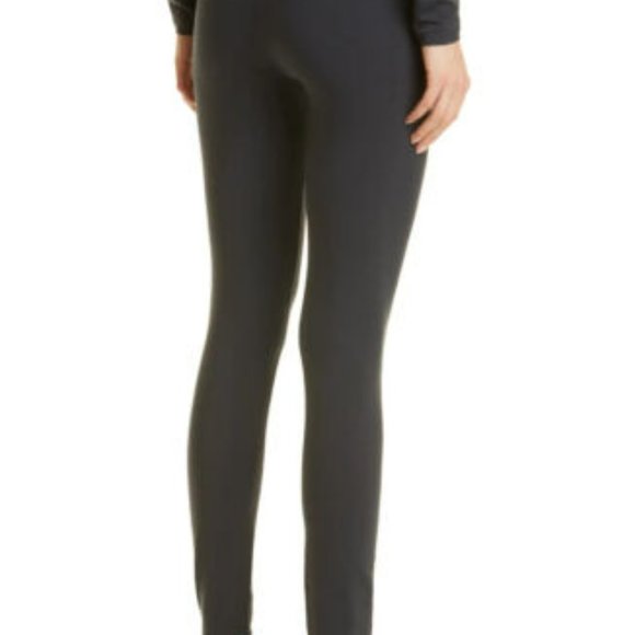 Eileen Fisher Womens Velvet Ankle Leggings Graphite Stretch Slimming Pants Sz  S - Picture 2 of 10